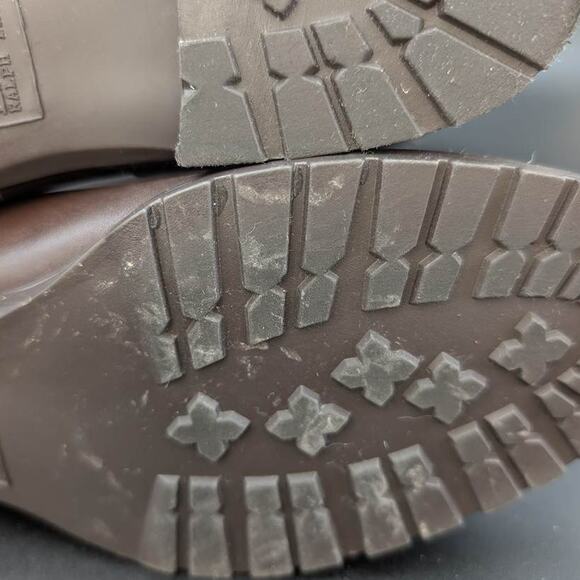 Lauren Ralph Lauren Savion Boots Womens 8 Brown Leather Tall Side Zip Equestrian - Picture 12 of 16